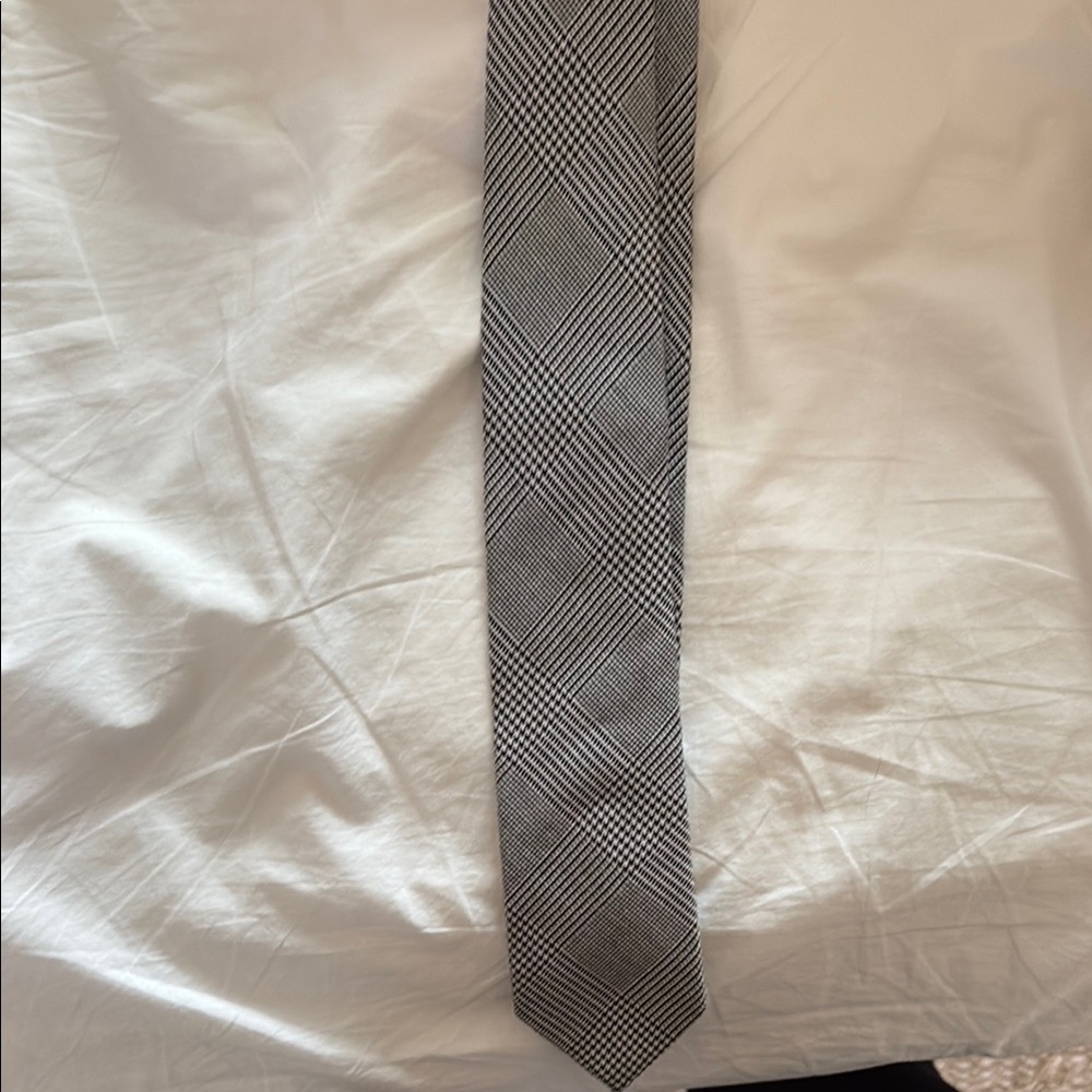 J. Crew Black and White Tie Modern Slim Cut